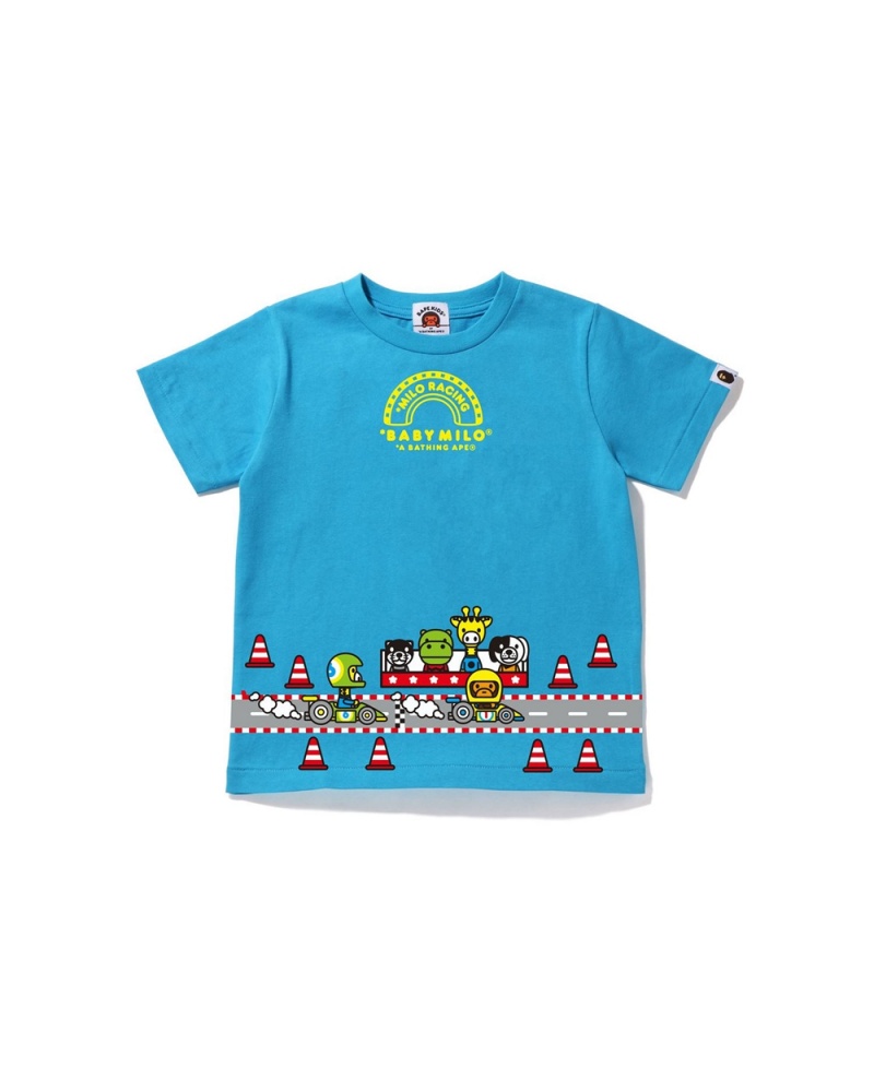 Hauts Bape Baby Milo Racing #6 Bleu Enfant | SOF-97355779